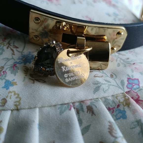 RoseMarie Seoir x Sanrio Kuromi leather bracelet cuff - Picture 2 of 8